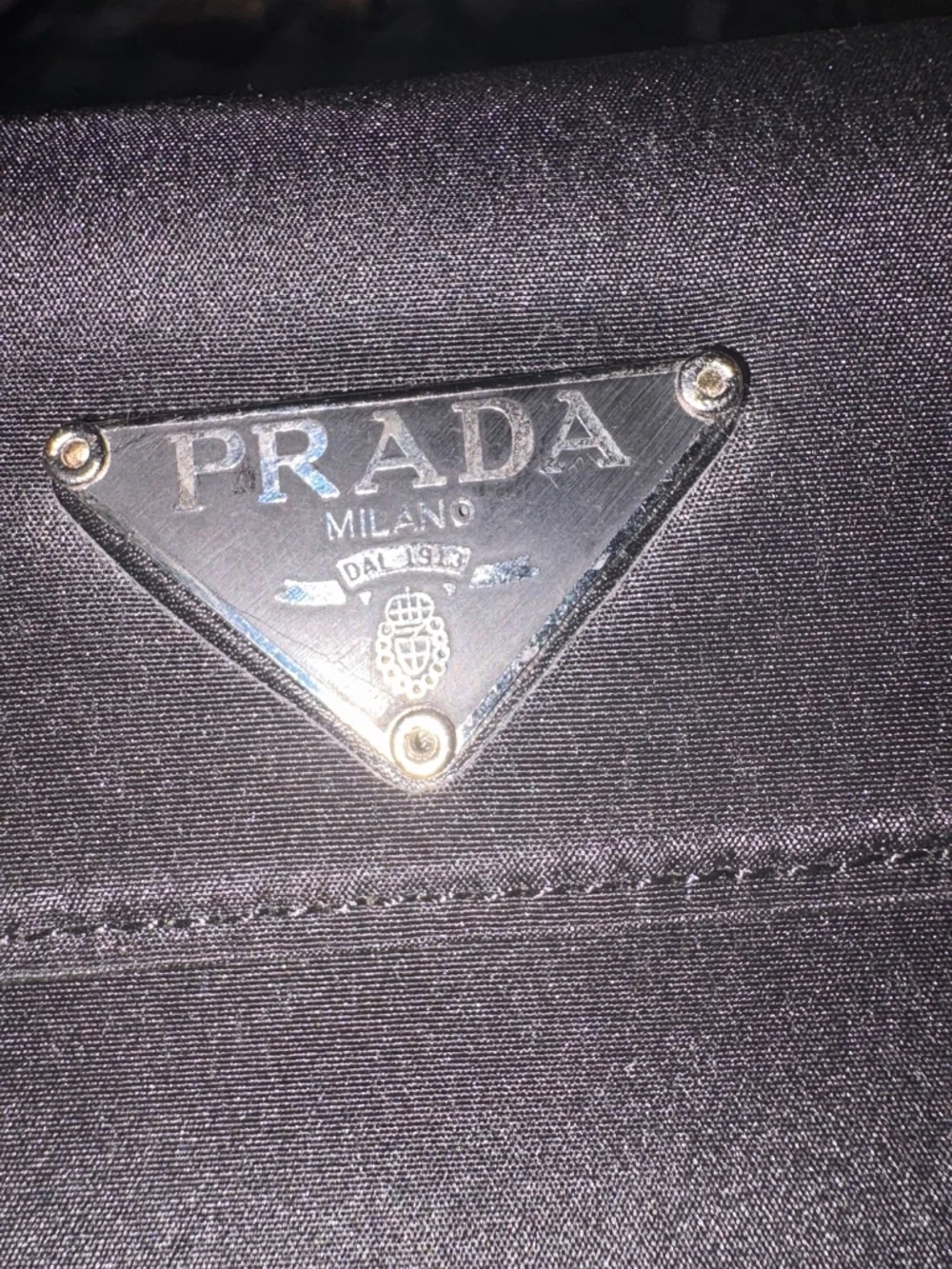 Vintage Prada trifold nylon wallet